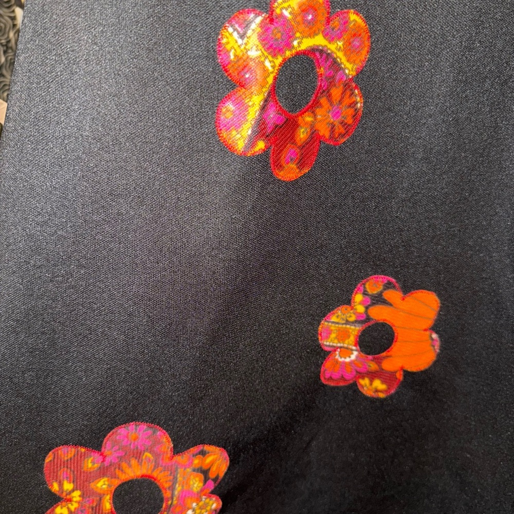 1960’s Trippy hippie flower power appliqué paisley Dress! Flawless time capsule - Picture 12 of 12